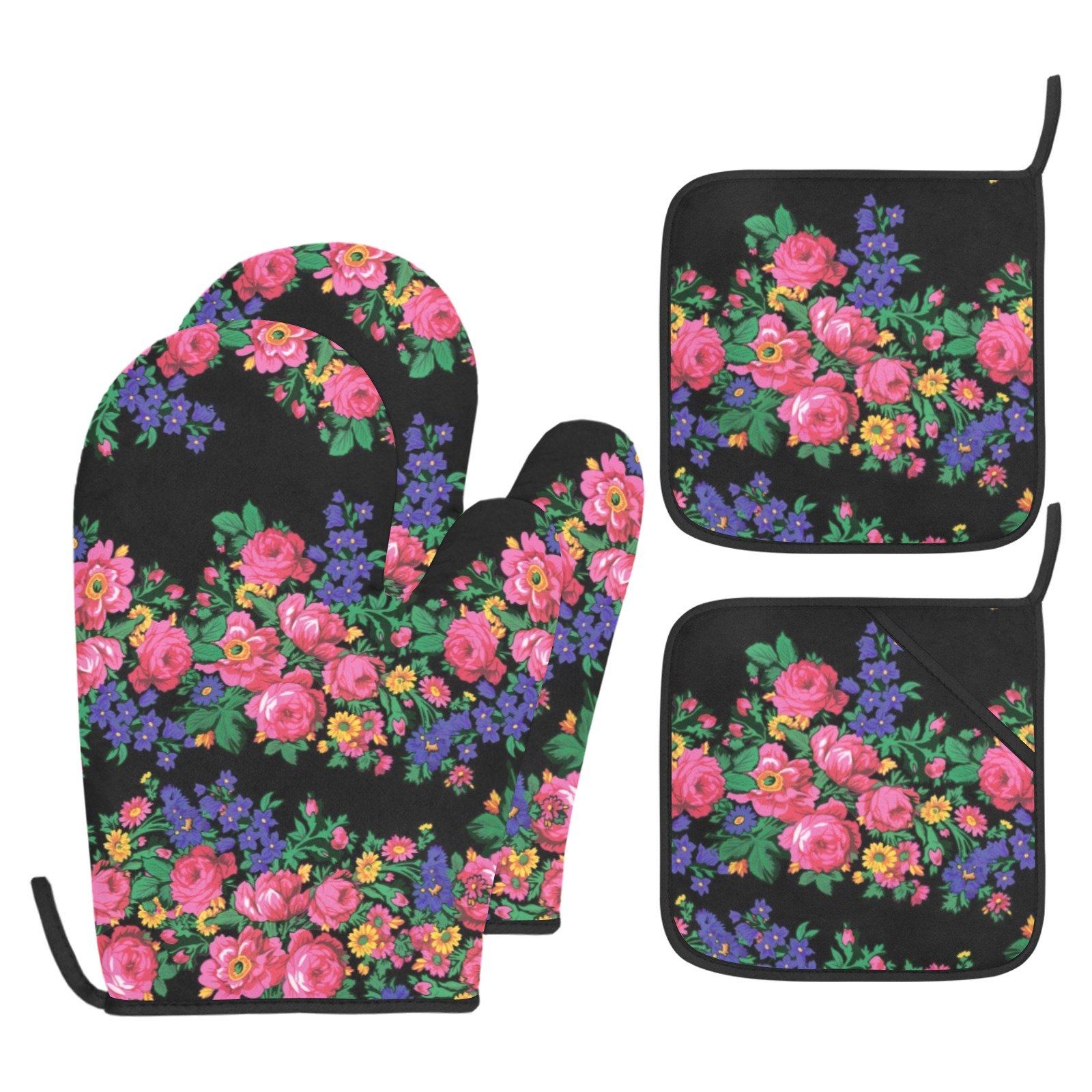 Kokum's Revenge Black Oven Mitt & Pot Holder Oven Mitt & Pot Holder e-joyer 