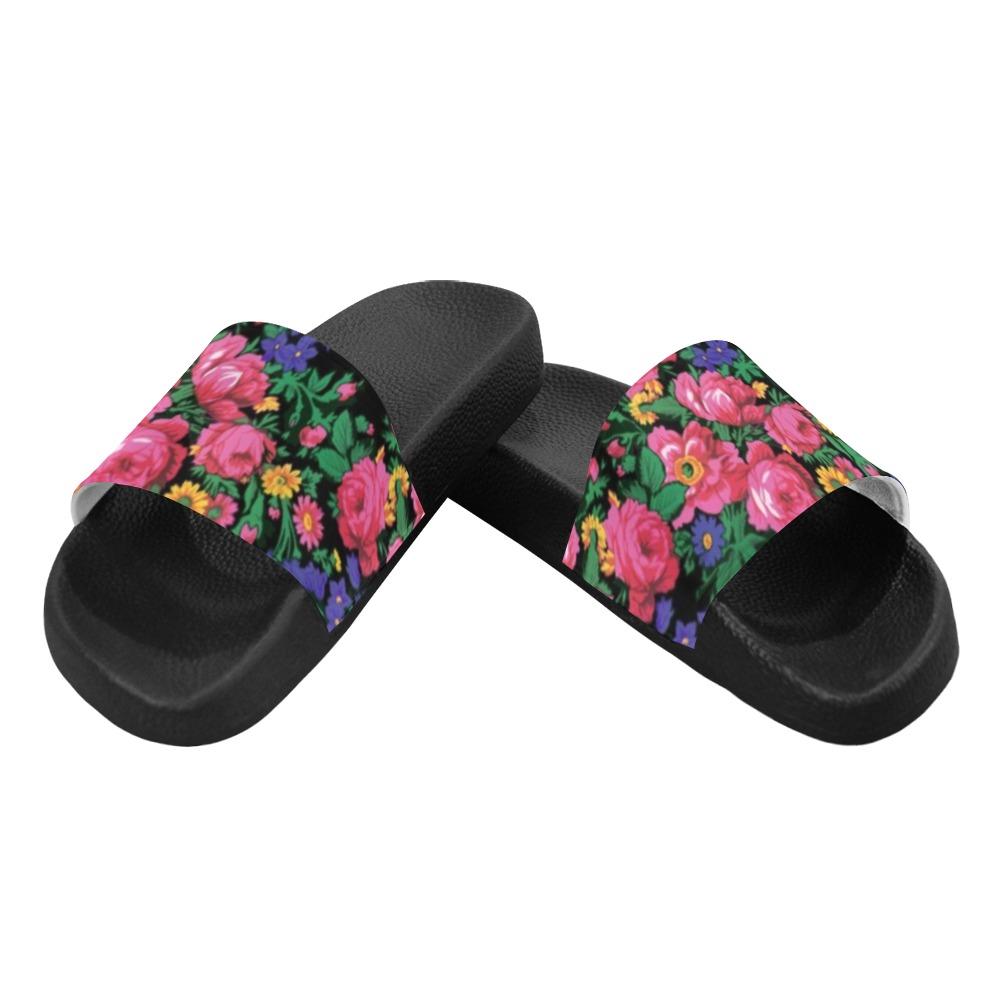 Kokum's Revenge Black Women's Slide Sandals (Model 057) Women's Slide Sandals (057) e-joyer 