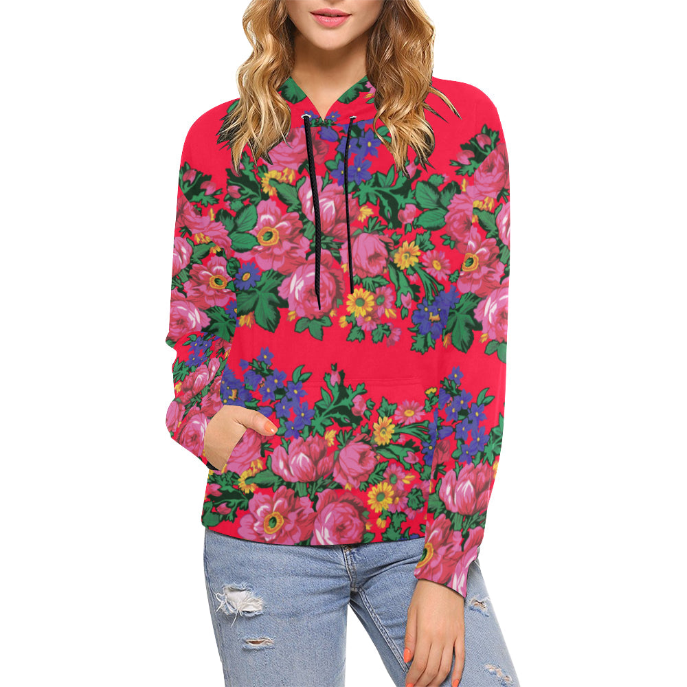 Kokum's Revenge- Dahlia All Over Print Hoodie for Women (USA Size) (Model H13) Hoodie e-joyer 