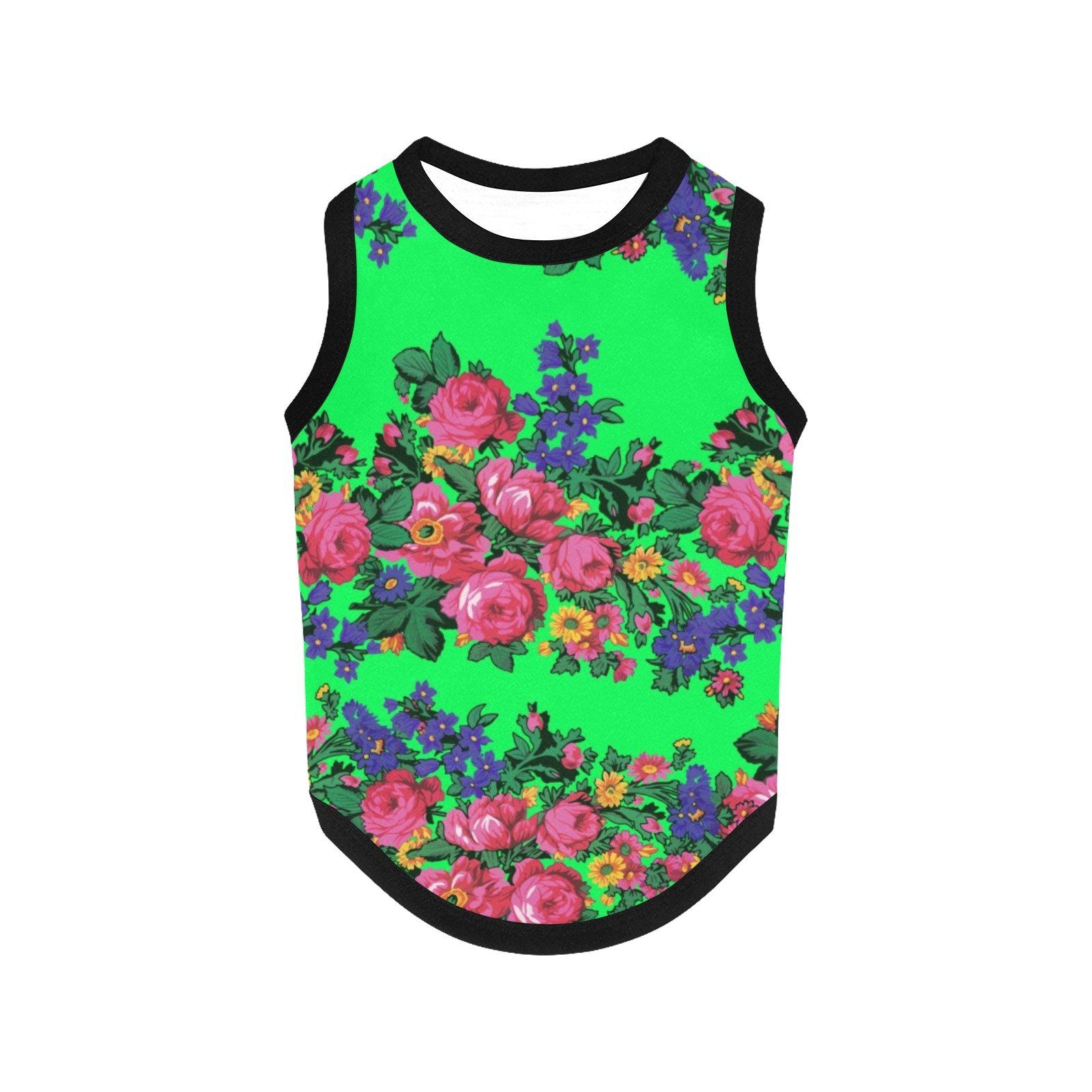 Kokum's Revenge Green All Over Print Pet Tank Top Pet Tank Top e-joyer 