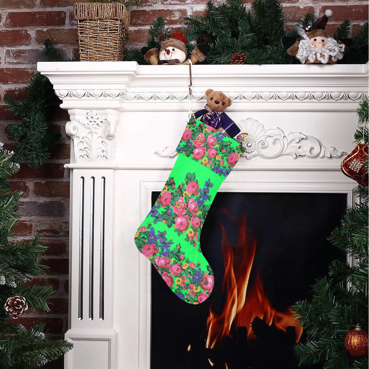 Kokum's Revenge Green Christmas Stocking holiday stocking e-joyer 