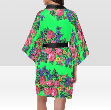 Kokum's Revenge Green Kimono Robe Artsadd 