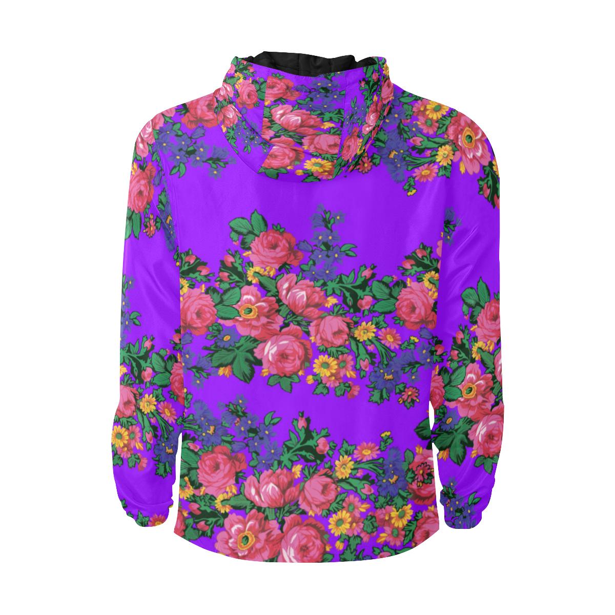 Kokum's Revenge - Lilac Unisex Quilted Coat All Over Print Quilted Windbreaker for Men (H35) e-joyer 