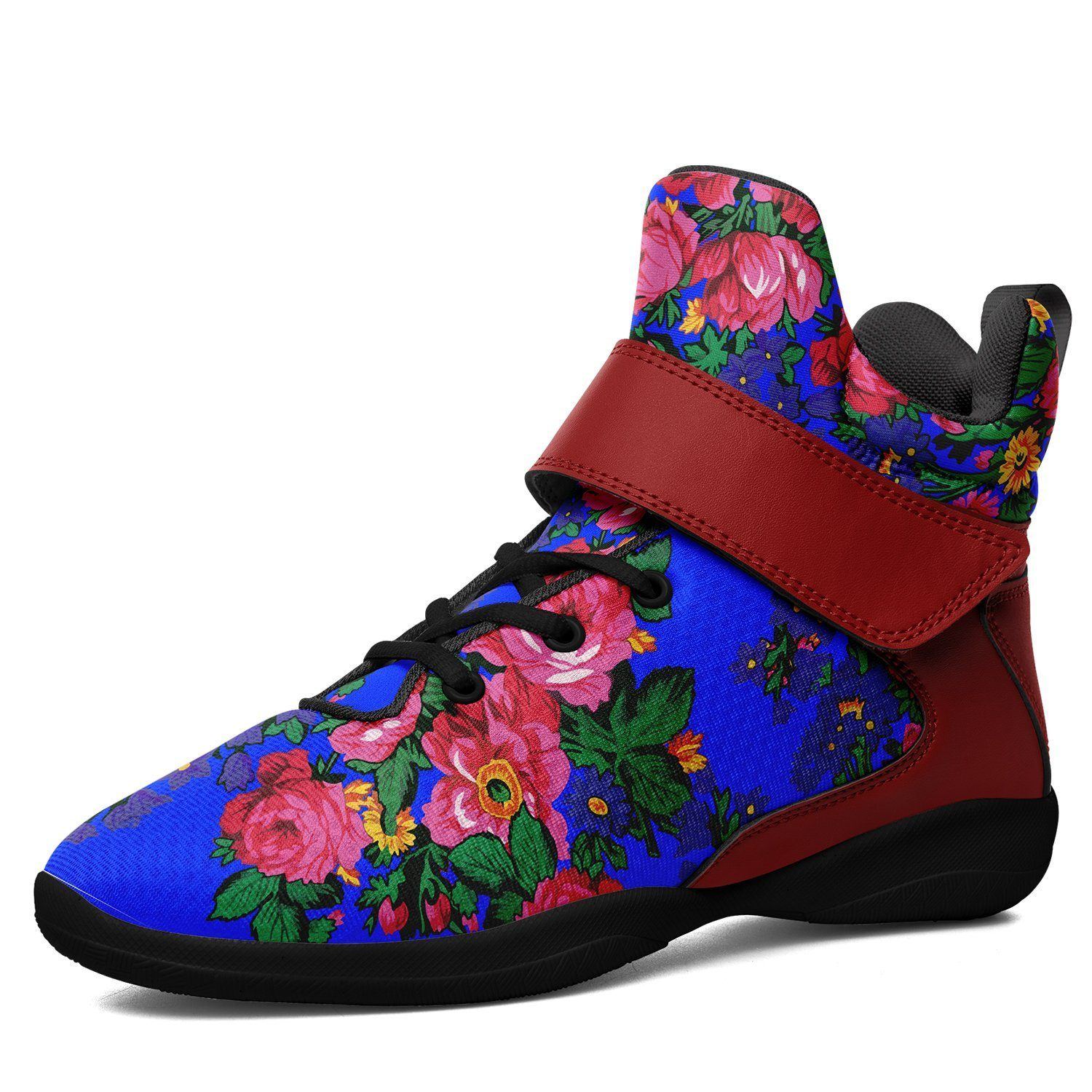 Kokum's Revenge Royal Kid's Ipottaa Basketball / Sport High Top Shoes 49 Dzine US Women 4.5 / US Youth 3.5 / EUR 35 Black Sole with Dark Red Strap 