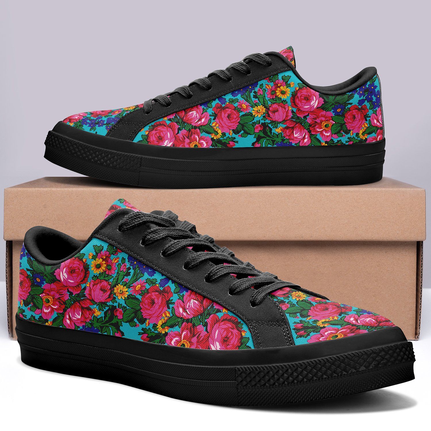 Kokum's Revenge - Sky Aapisi Low Top Canvas Shoes Black Sole 49 Dzine 