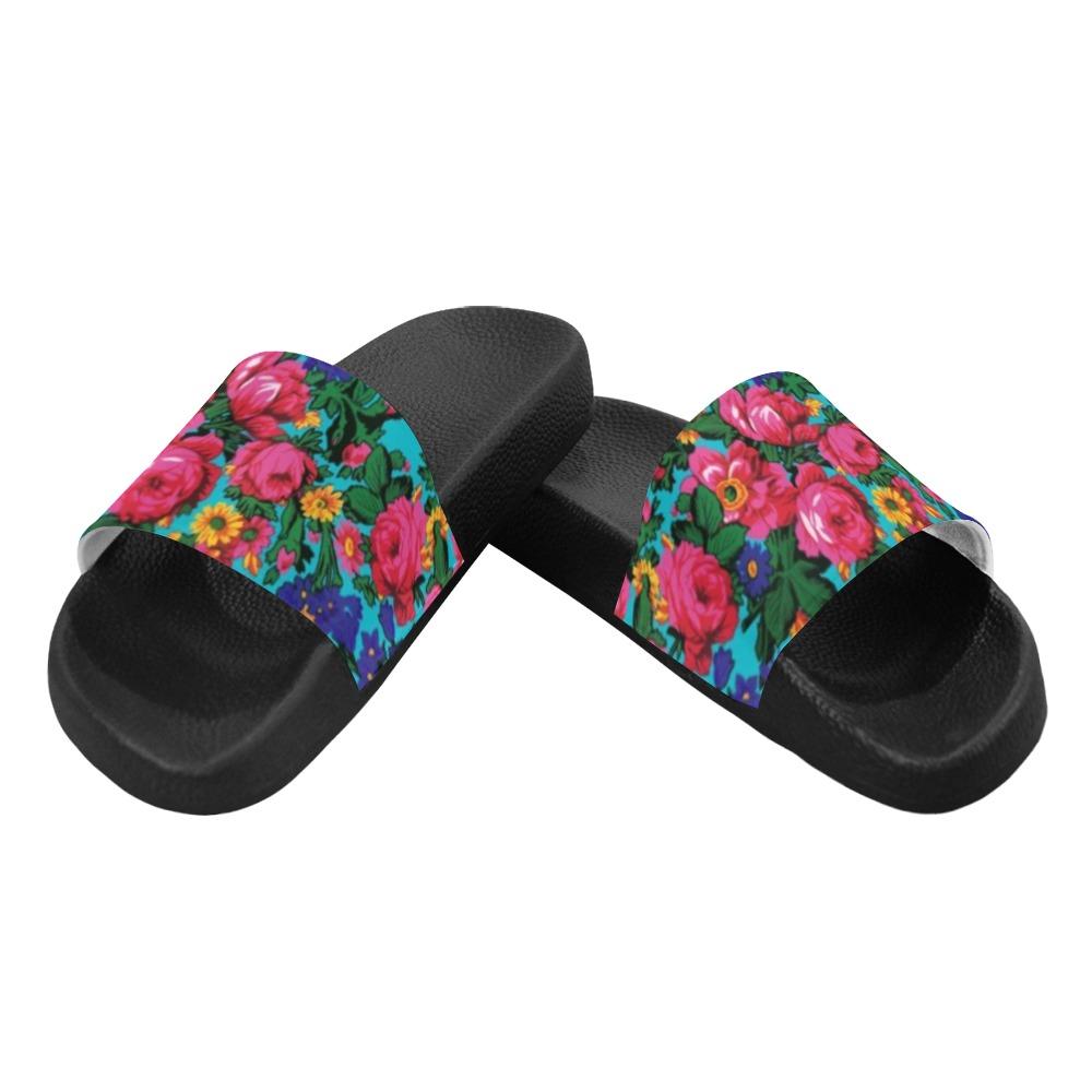 Kokum's Revenge Sky Men's Slide Sandals (Model 057) Men's Slide Sandals (057) e-joyer 