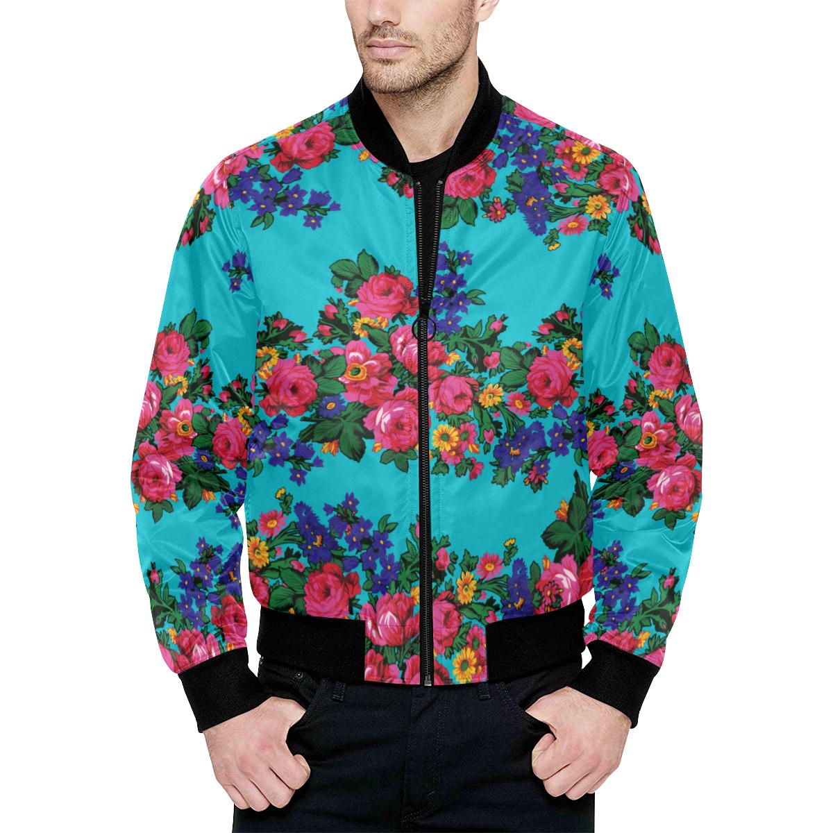Kokum's Revenge-Sky Unisex Heavy Bomber Jacket with Quilted Lining All Over Print Quilted Jacket for Men (H33) e-joyer 