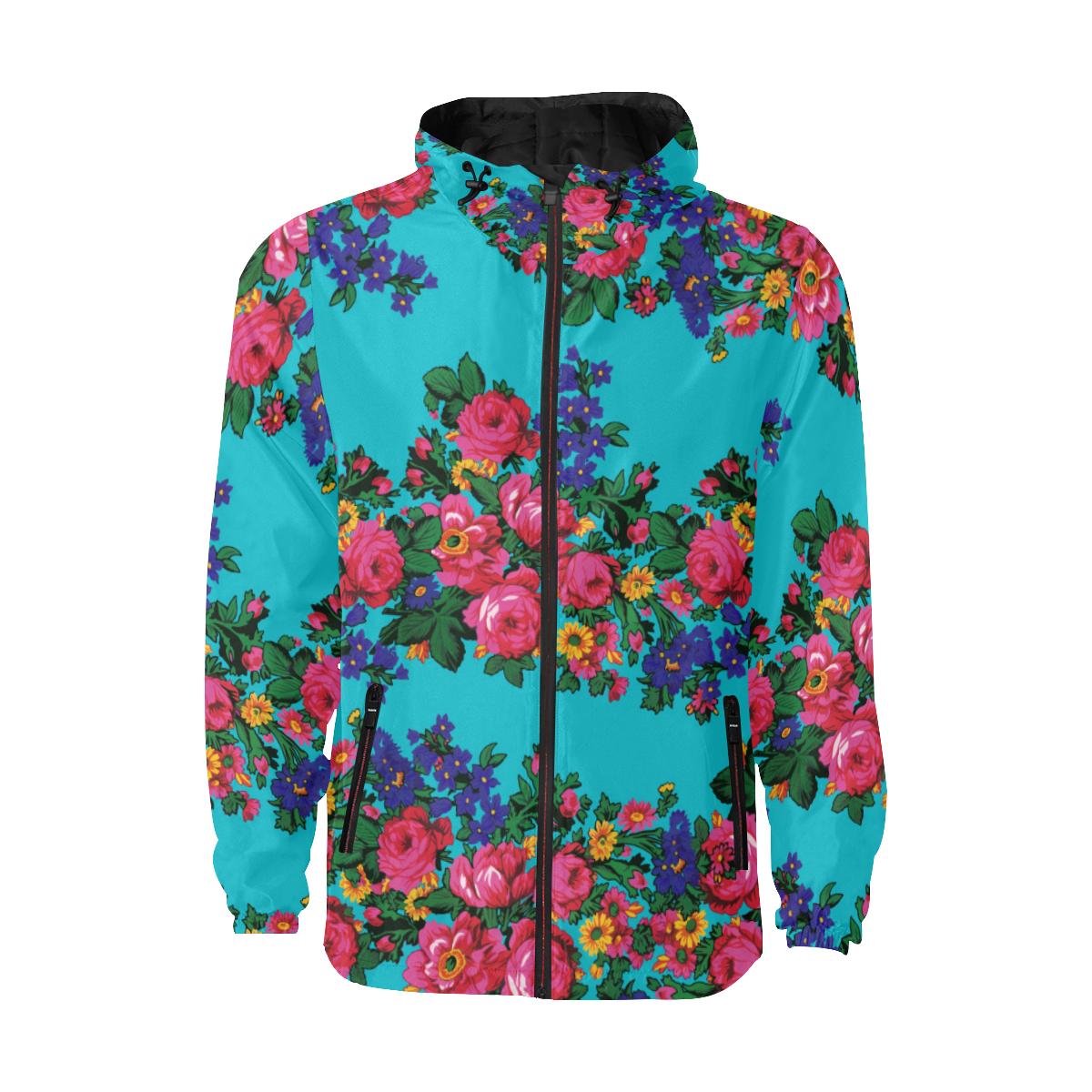 Kokum's Revenge - Sky Unisex Quilted Coat All Over Print Quilted Windbreaker for Men (H35) e-joyer 