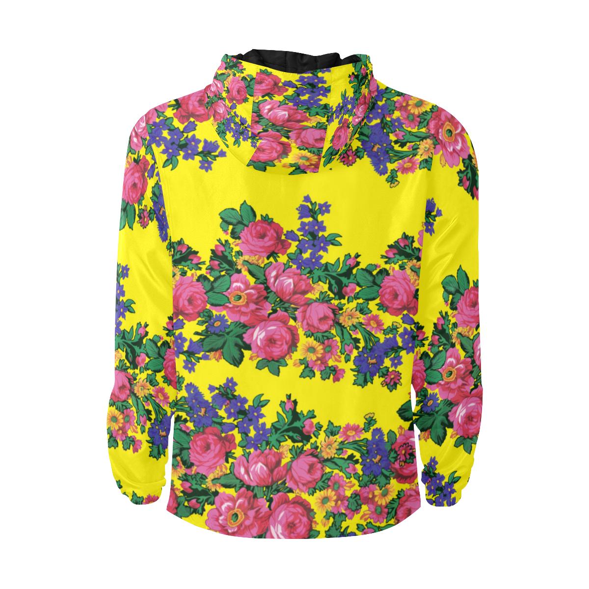 Kokum's Revenge - Yellow Unisex Quilted Coat All Over Print Quilted Windbreaker for Men (H35) e-joyer 