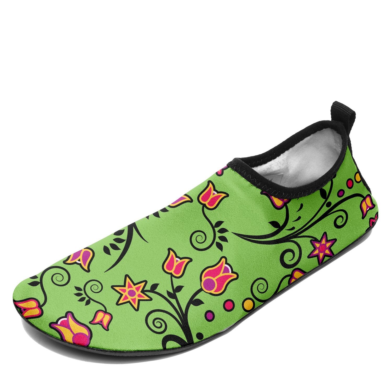 LightGreen Yellow Star Sockamoccs Slip On Shoes Herman 