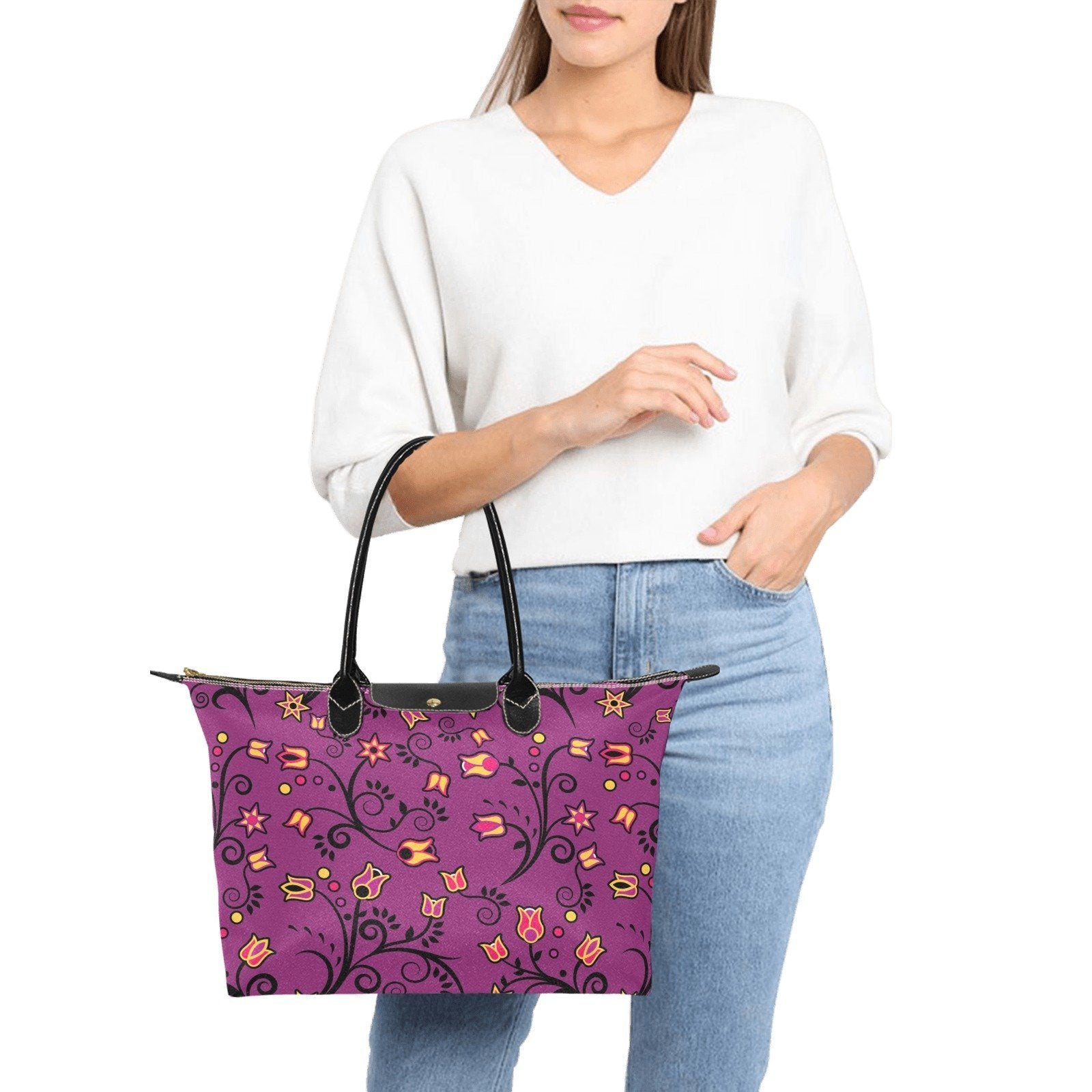 Lollipop Star Single-Shoulder Lady Handbag (Model 1714) bag e-joyer 