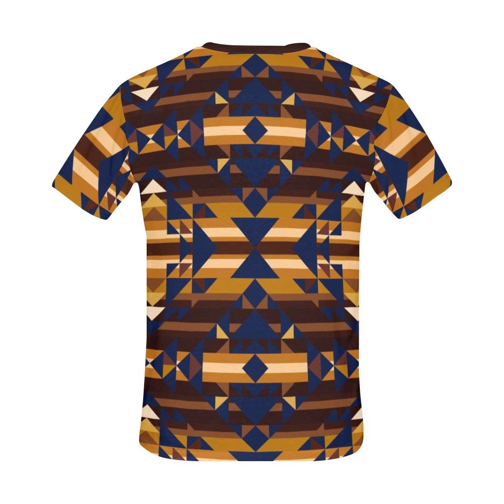 Marron Cloud All Over Print T-Shirt for Men (USA Size) (Model T40) All Over Print T-Shirt for Men (T40) e-joyer 