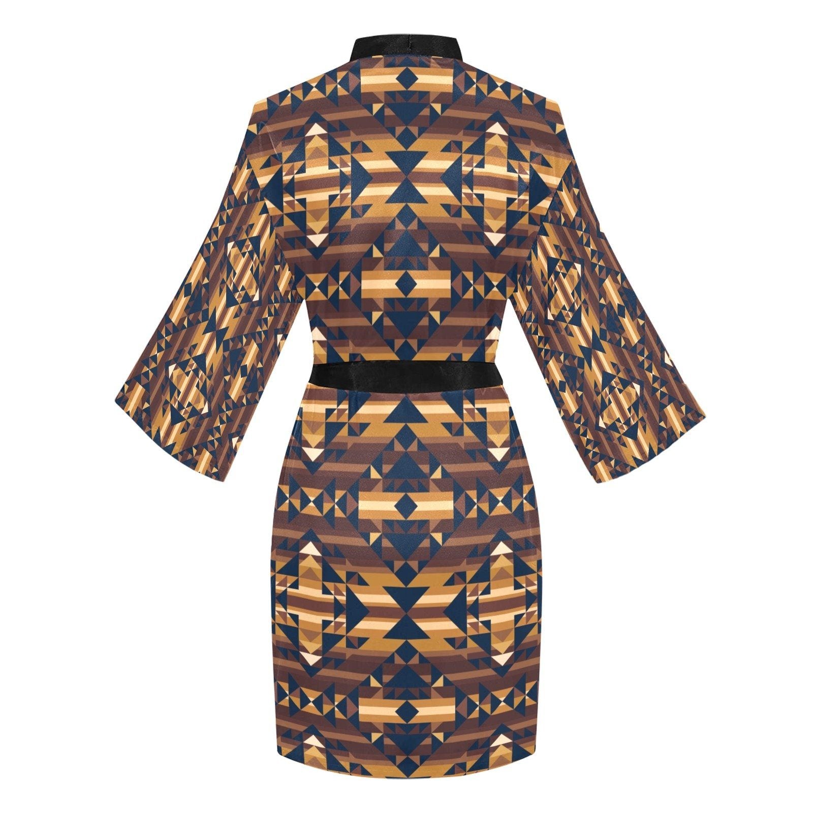 Marron Cloud Long Sleeve Kimono Robe Long Sleeve Kimono Robe e-joyer 