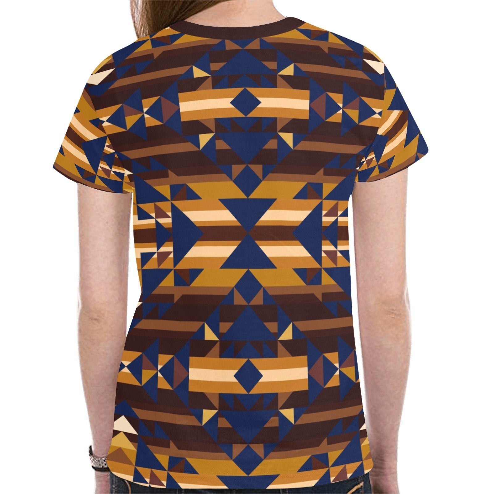 Marron Cloud New All Over Print T-shirt for Women (Model T45) tshirt e-joyer 