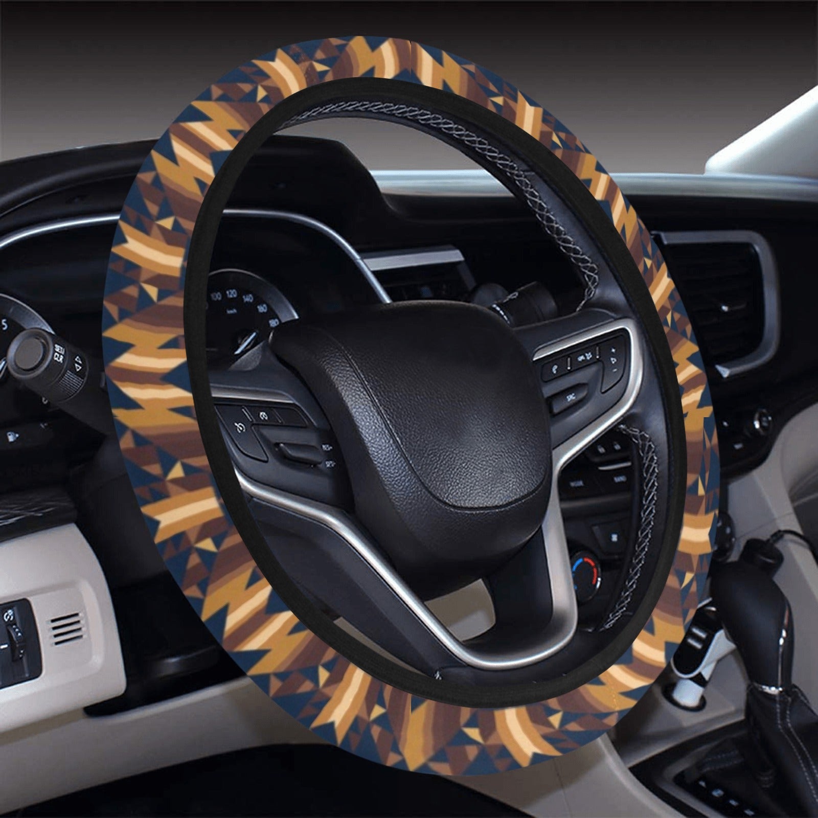 Marron Cloud Steering Wheel Cover with Elastic Edge Steering Wheel Cover with Elastic Edge e-joyer 