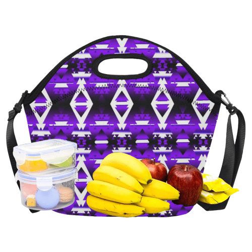 Moon Shadow Winter Camp Neoprene Lunch Bag/Large (Model 1669) Neoprene Lunch Bag/Large (1669) e-joyer 