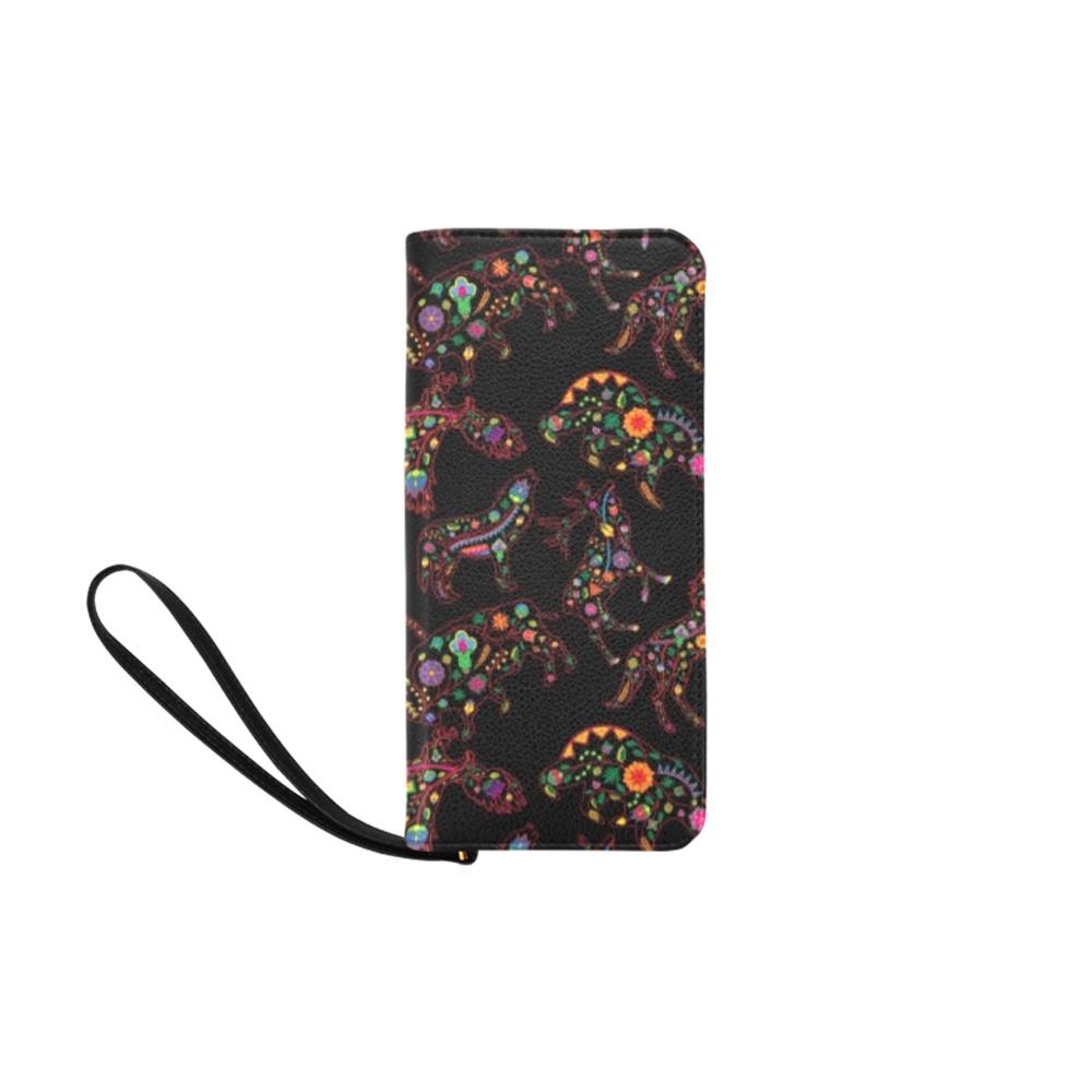 Neon Floral Animals Women's Clutch Purse (Model 1637) Women's Clutch Purse (1637) e-joyer 