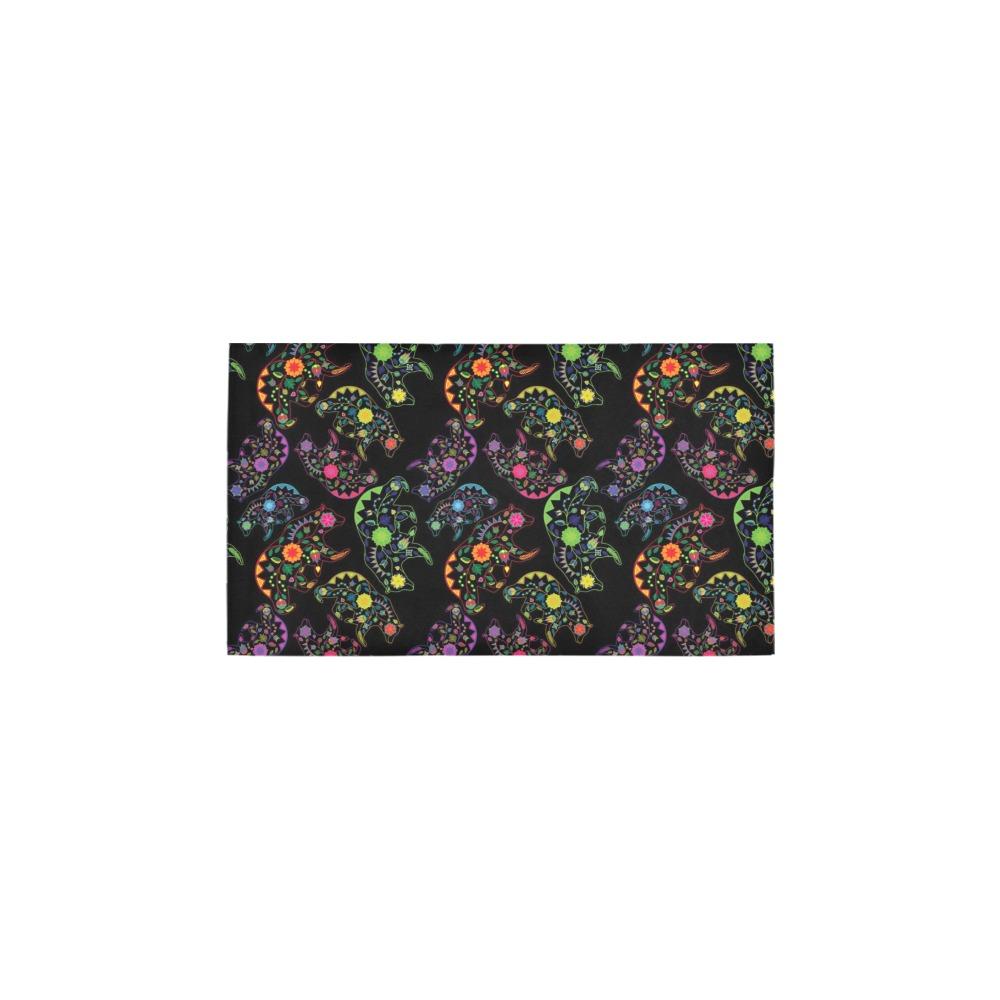 Neon Floral Bears Bath Rug 16''x 28'' Bath Rug 16''x 28'' e-joyer 