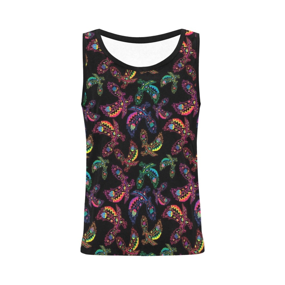 Neon Floral Eagles All Over Print Tank Top for Women (Model T43) All Over Print Tank Top for Women (T43) e-joyer 