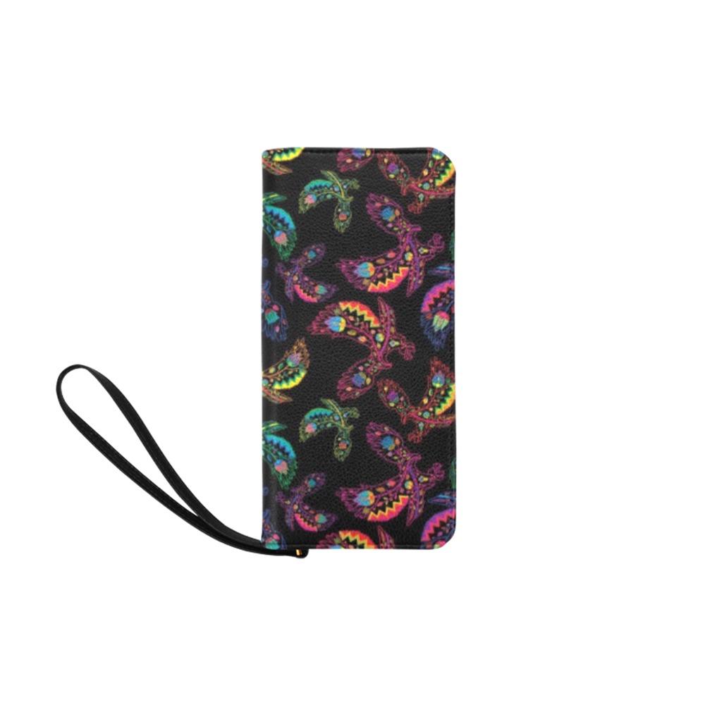 Neon Floral Eagles Women's Clutch Purse (Model 1637) Women's Clutch Purse (1637) e-joyer 