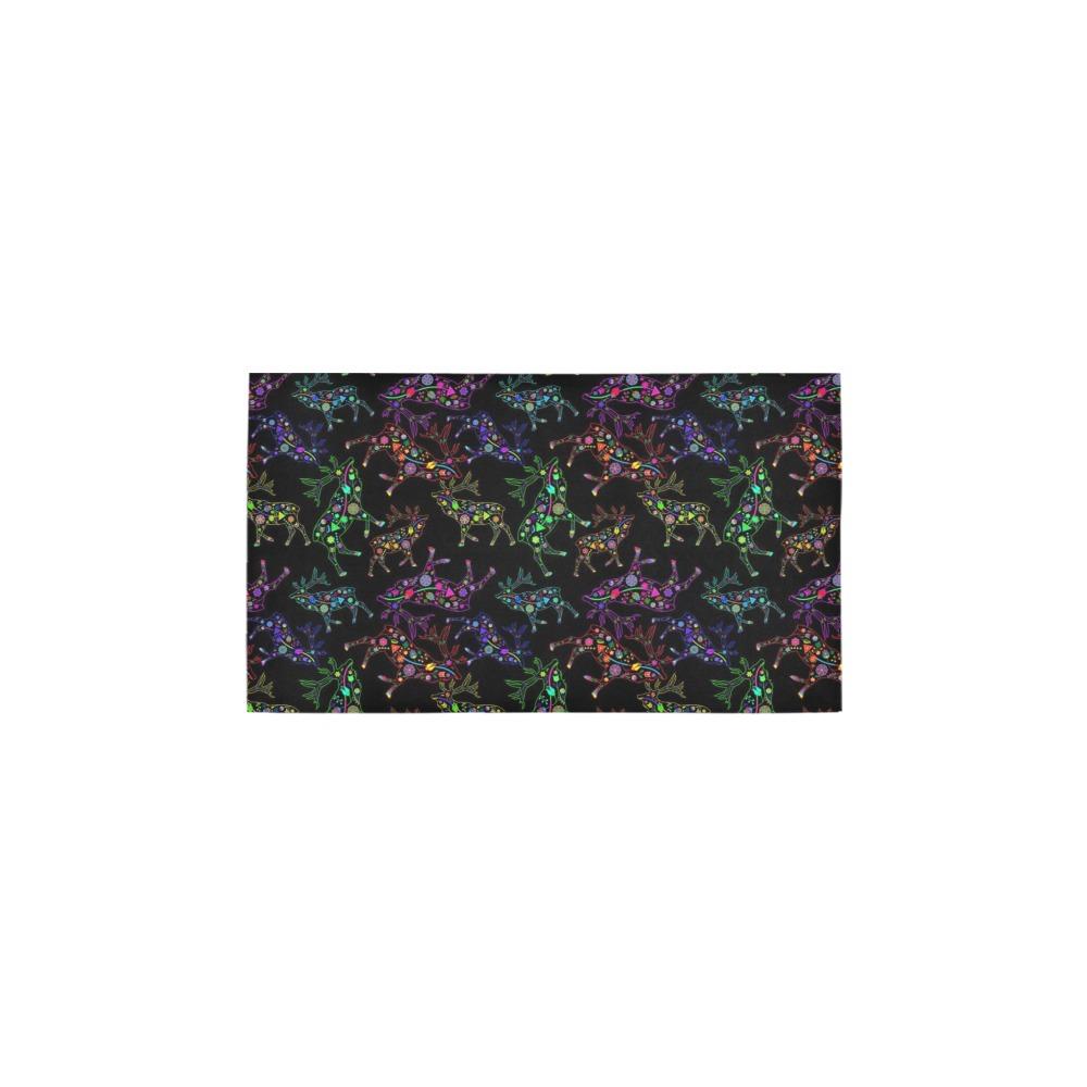 Neon Floral Elks Bath Rug 16''x 28'' Bath Rug 16''x 28'' e-joyer 