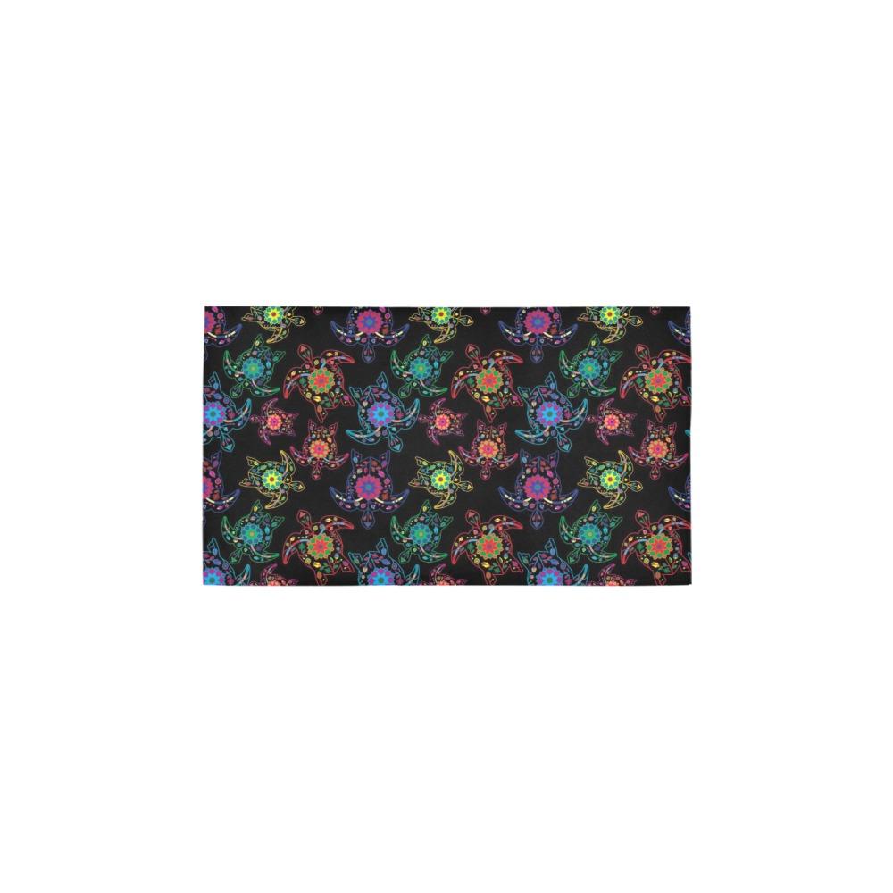 Neon Floral Turtle Bath Rug 16''x 28'' Bath Rug 16''x 28'' e-joyer 