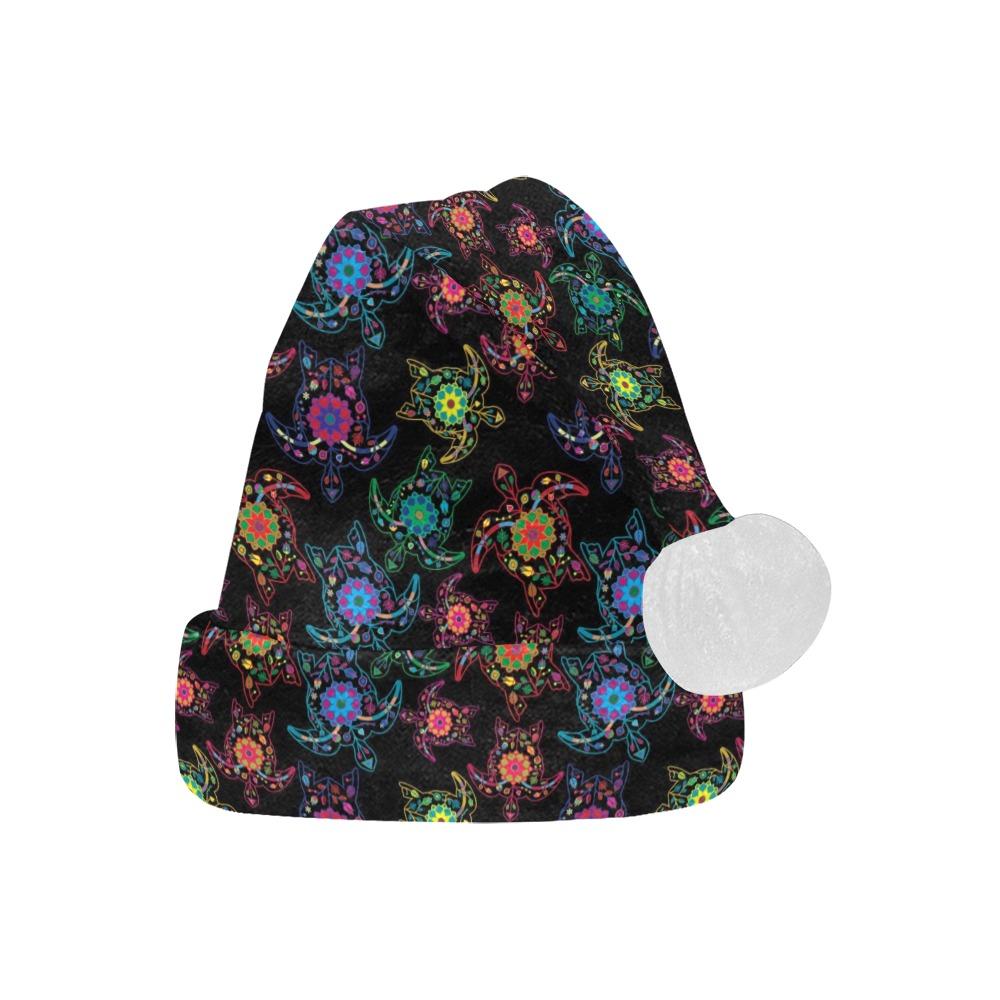 Neon Floral Turtle Santa Hat Santa Hat e-joyer 