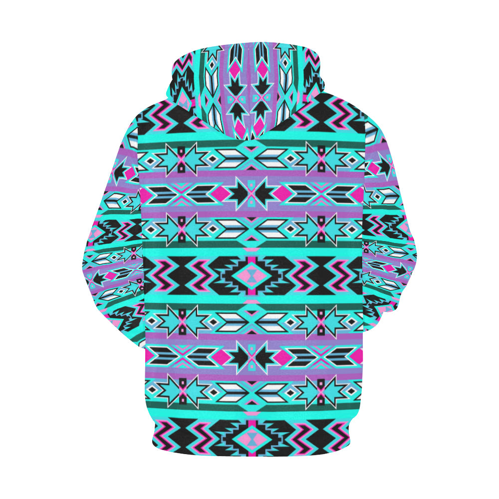 Northeast Journey All Over Print Hoodie for Women (USA Size) (Model H13) Hoodie e-joyer 