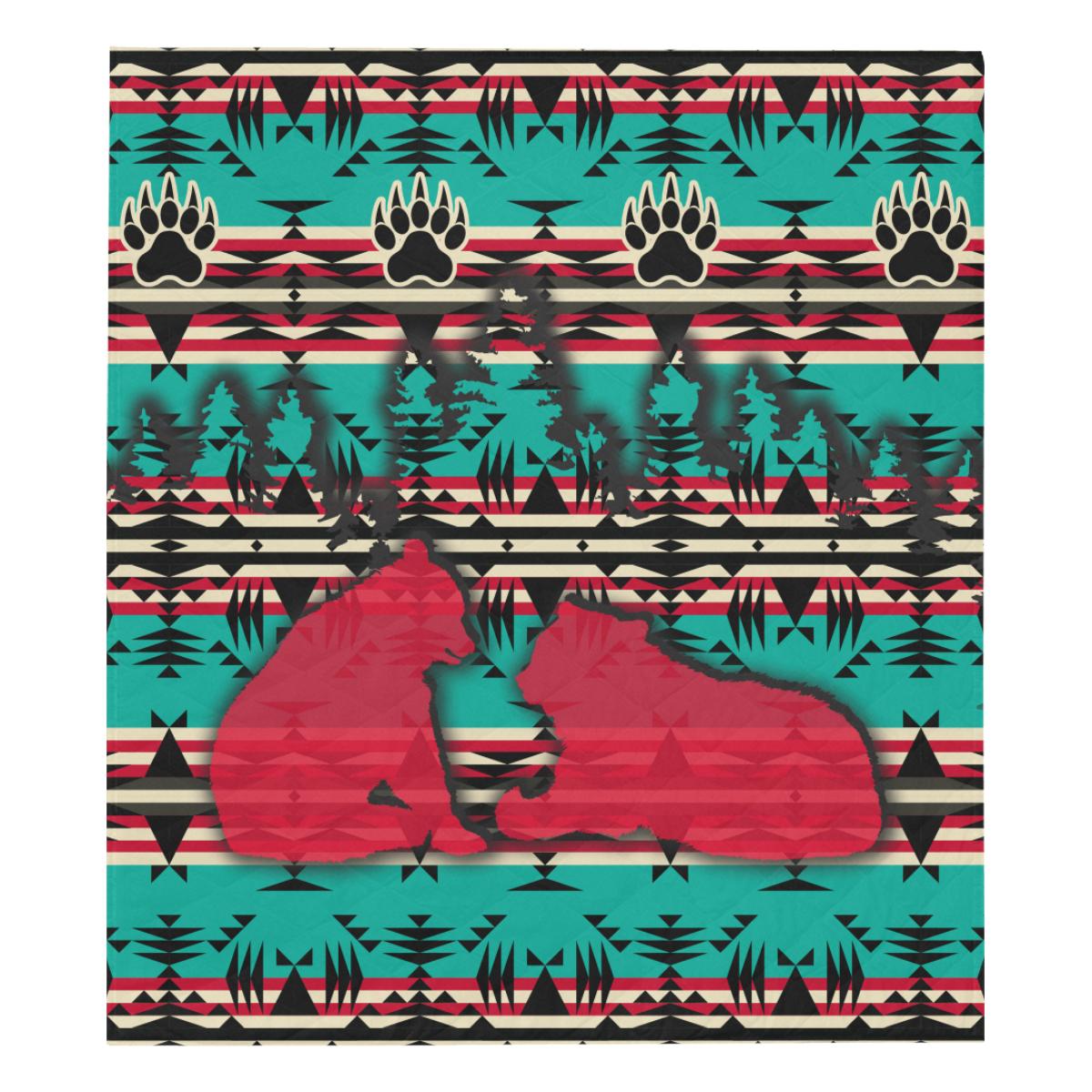 Northern Bear Quilt 70"x80" blanket e-joyer 