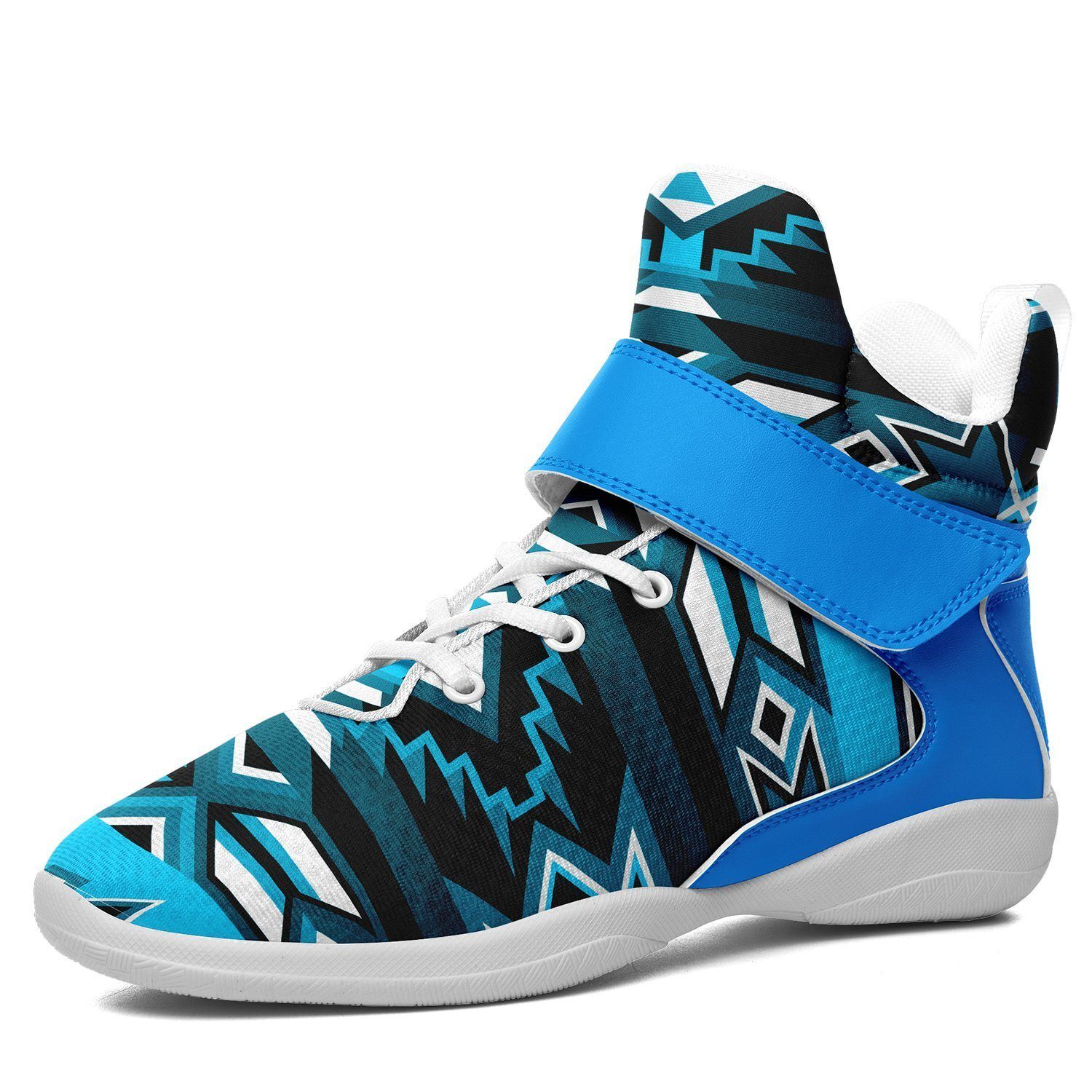 Northern Journey Ipottaa Basketball / Sport High Top Shoes - White Sole 49 Dzine US Men 7 / EUR 40 White Sole with Light Blue Strap 