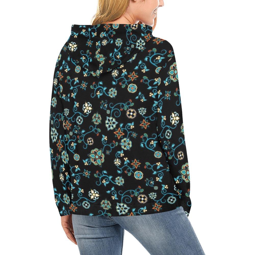Ocean Bloom All Over Print Hoodie for Women (USA Size) (Model H13) All Over Print Hoodie for Women (H13) e-joyer 