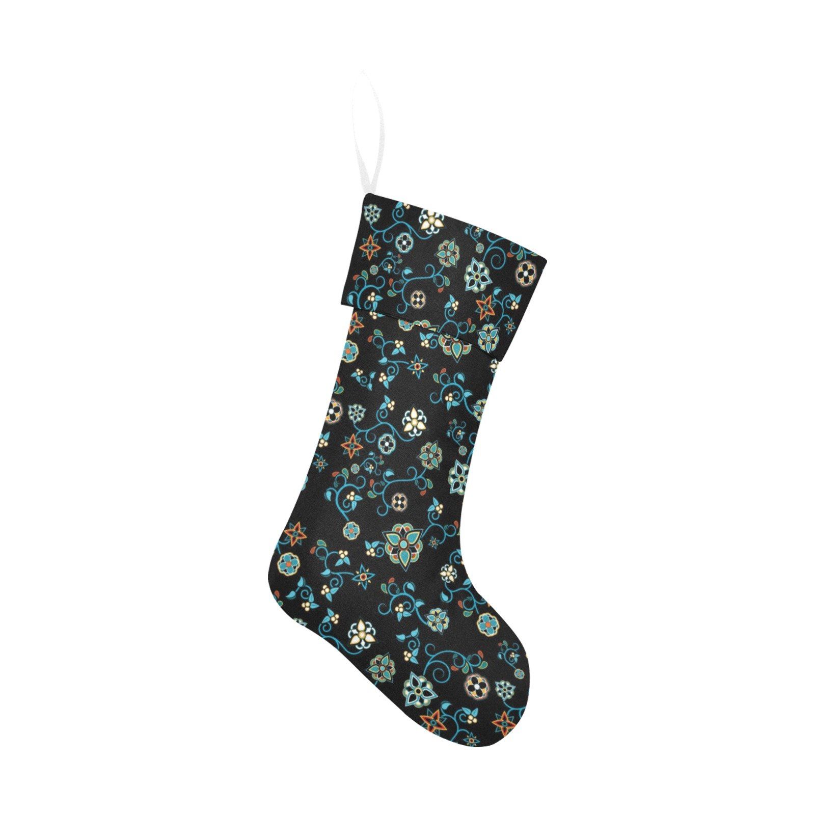 Ocean Bloom Christmas Stocking holiday stocking e-joyer 