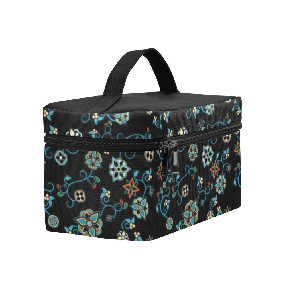 Ocean Bloom Cosmetic Bag/Large (Model 1658) bag e-joyer 