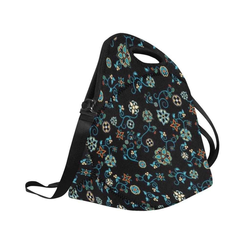 Ocean Bloom Neoprene Lunch Bag/Large (Model 1669) bag 49 Dzine 