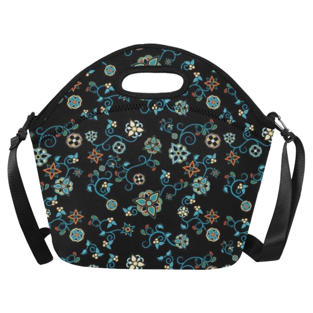 Ocean Bloom Neoprene Lunch Bag/Large (Model 1669) bag 49 Dzine 