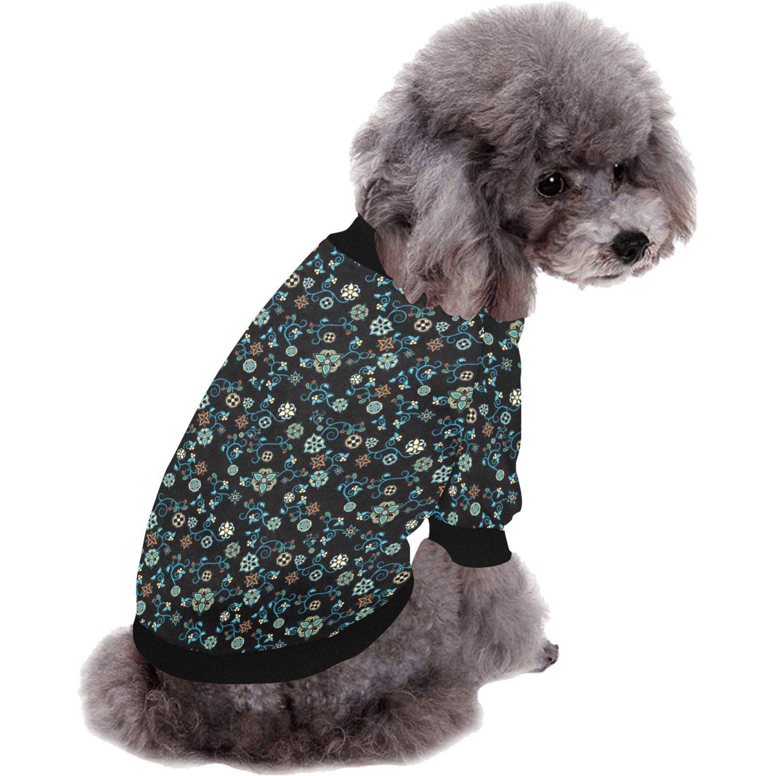 Ocean Bloom Pet Dog Round Neck Shirt Pet Dog Round Neck Shirt e-joyer 