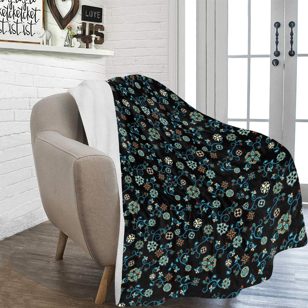 Ocean Bloom Ultra-Soft Micro Fleece Blanket 60"x80" Ultra-Soft Blanket 60''x80'' e-joyer 