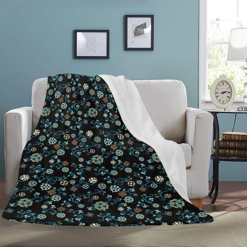 Ocean Bloom Ultra-Soft Micro Fleece Blanket 60"x80" Ultra-Soft Blanket 60''x80'' e-joyer 