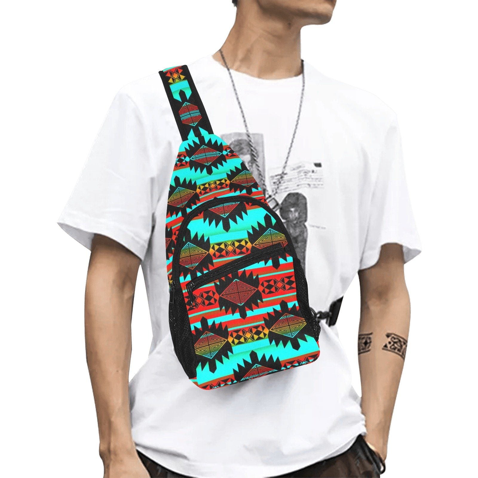 Okotoks Arrow All Over Print Chest Bag (Model 1719) All Over Print Chest Bag (1719) e-joyer 