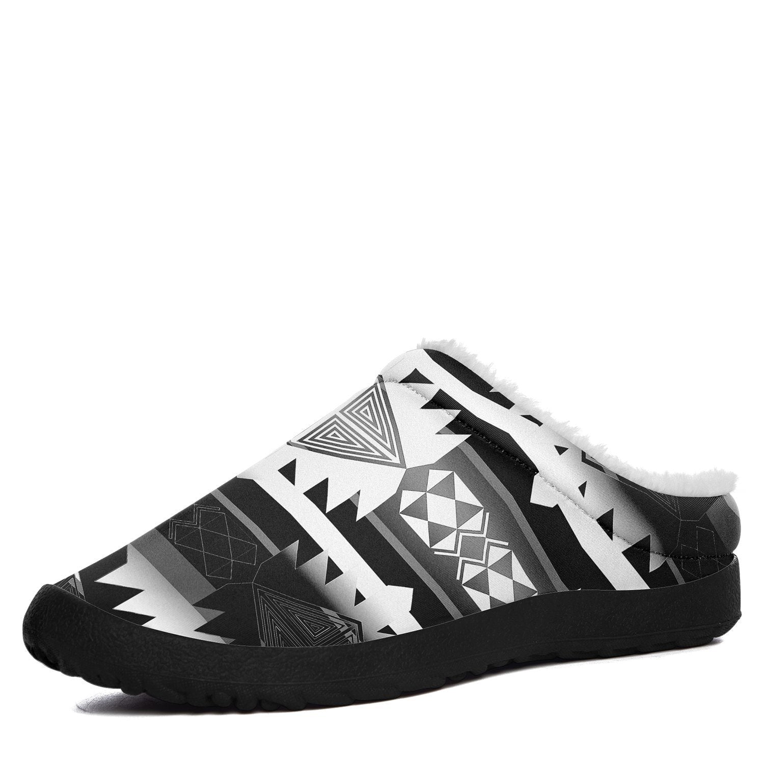 Okotoks Black and White Ikinnii Indoor Slipper 49 Dzine 