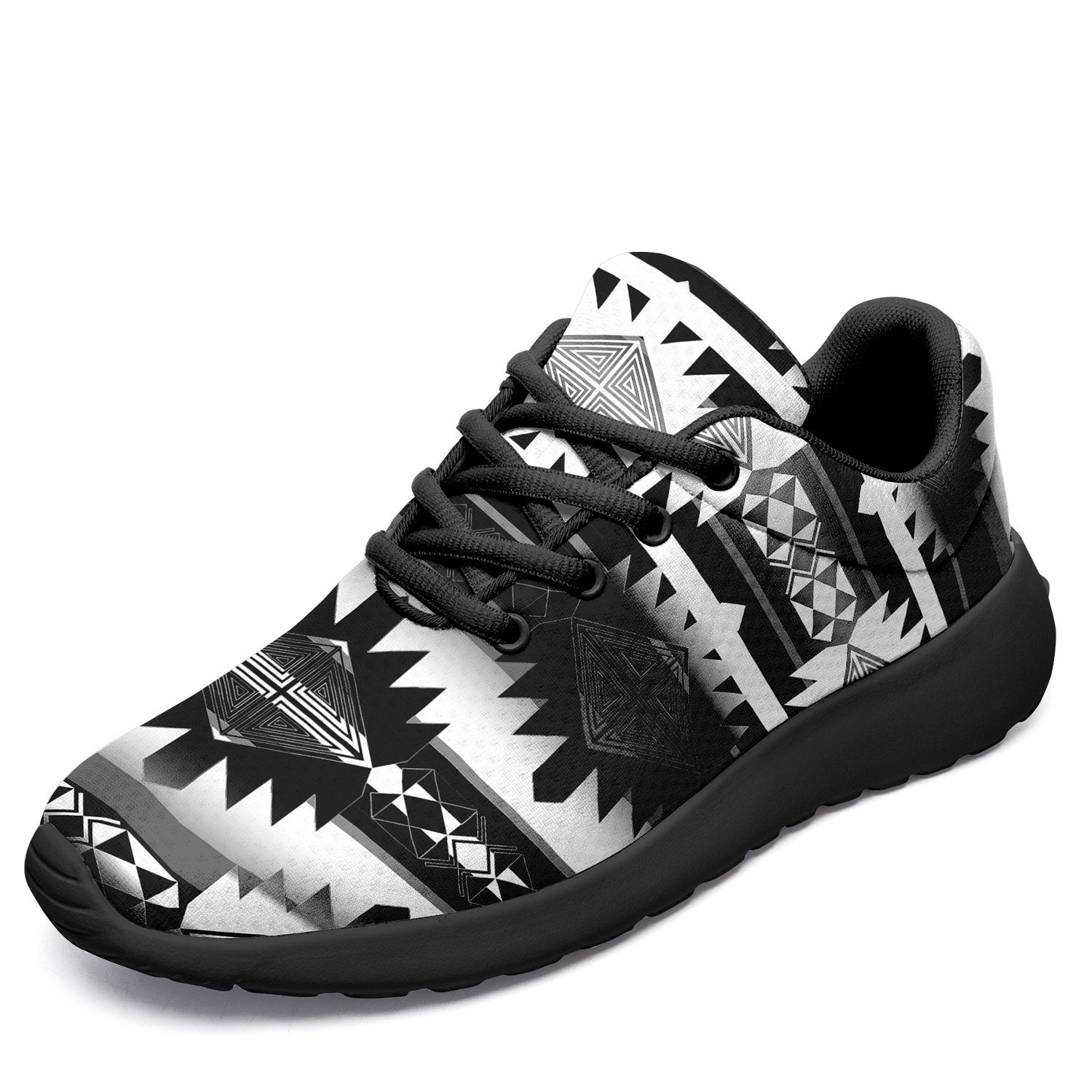 Okotoks Black and White Ikkaayi Sport Sneakers 49 Dzine US Women 4.5 / US Youth 3.5 / EUR 35 Black Sole 