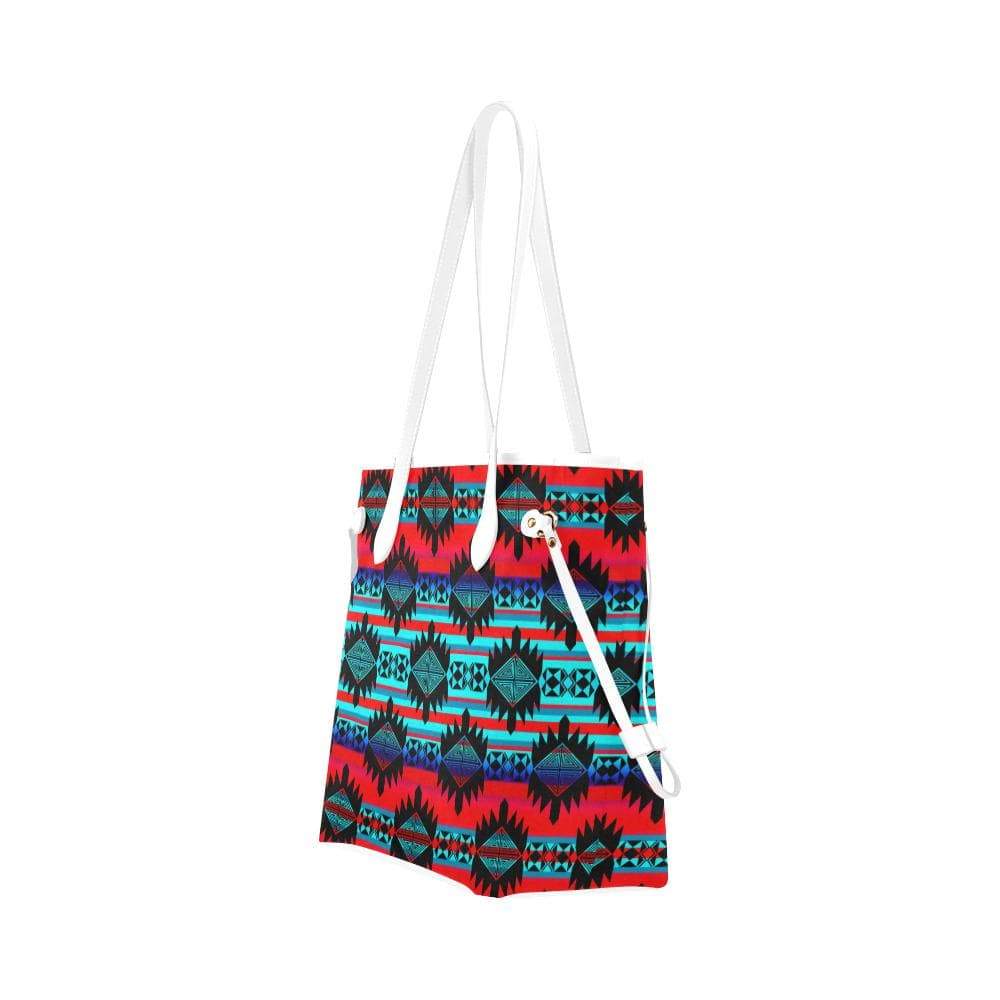 Okotoks Mountain Clover Canvas Tote Bag (Model 1661) Clover Canvas Tote Bag (1661) e-joyer 