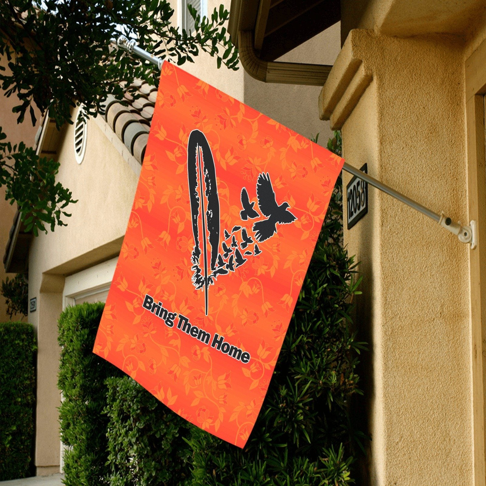 Orange Days Orange -Bring Them Home Garden Flag 28''x40'' (Two Sides Printing) Garden Flag 28‘’x40‘’ (Two Sides) e-joyer 