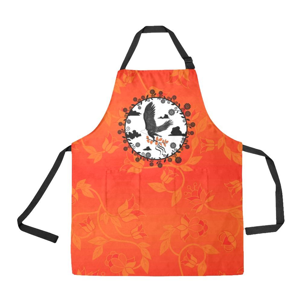 Orange Days Orange Carrying Their Prayers All Over Print Apron All Over Print Apron e-joyer 