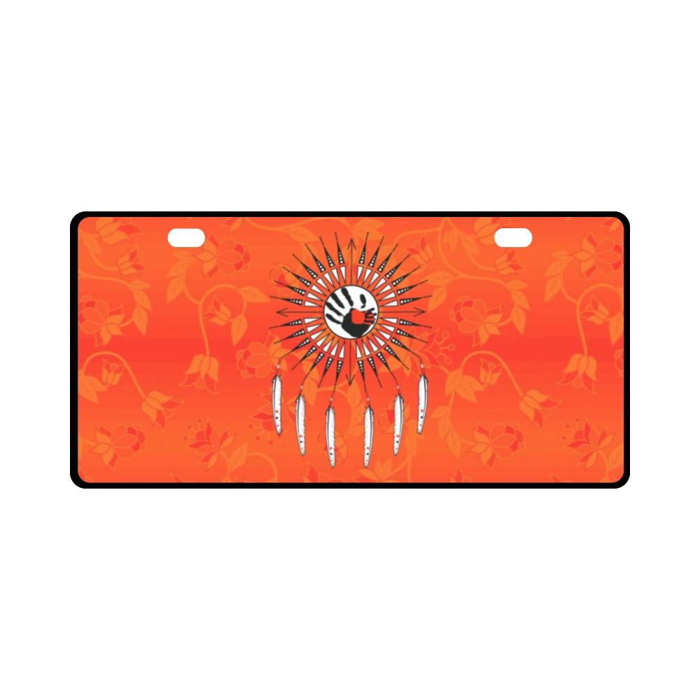 Orange Days Orange Feather Directions License Plate License Plate e-joyer 