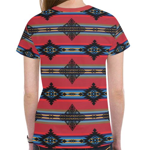 Plateau Ride New All Over Print T-shirt for Women (Model T45) New All Over Print T-shirt for Women (T45) e-joyer 