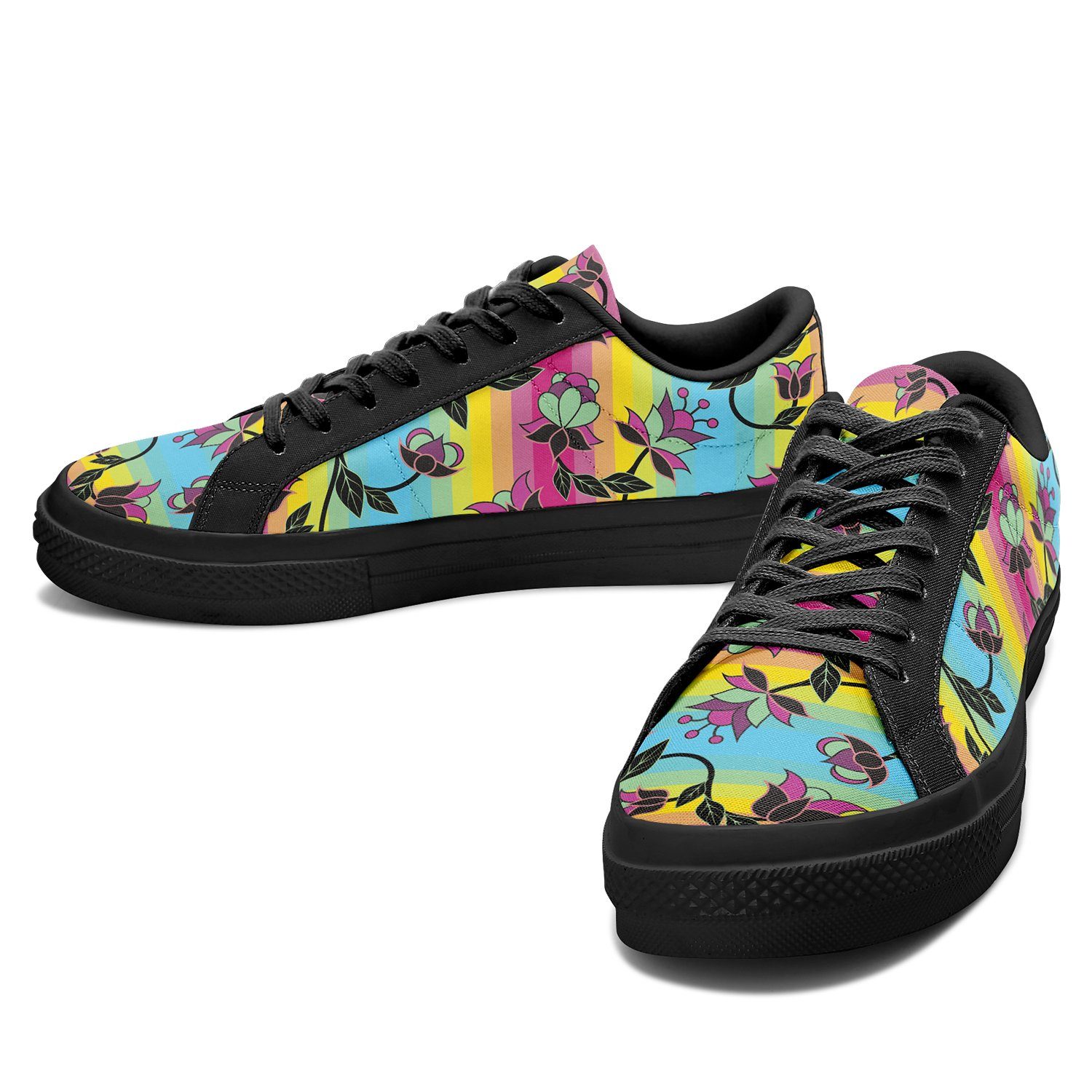 Powwow Carnival Aapisi Low Top Canvas Shoes Black Sole aapisi Herman 