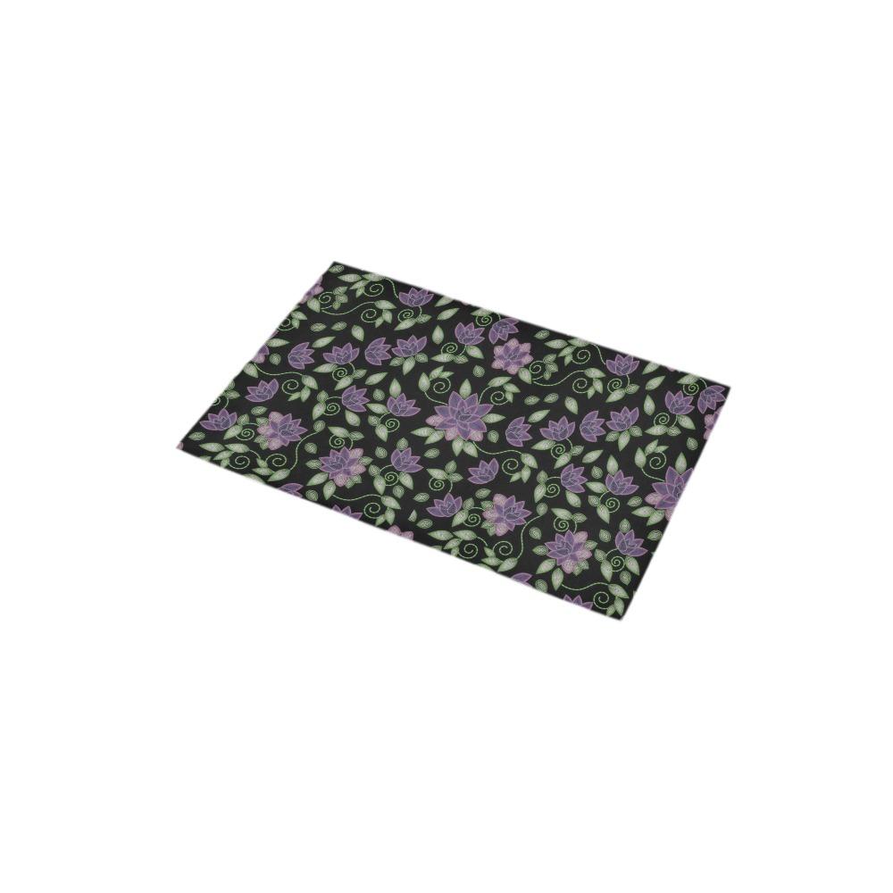 Purple Beaded Rose Bath Rug 16''x 28'' Bath Rug 16''x 28'' e-joyer 