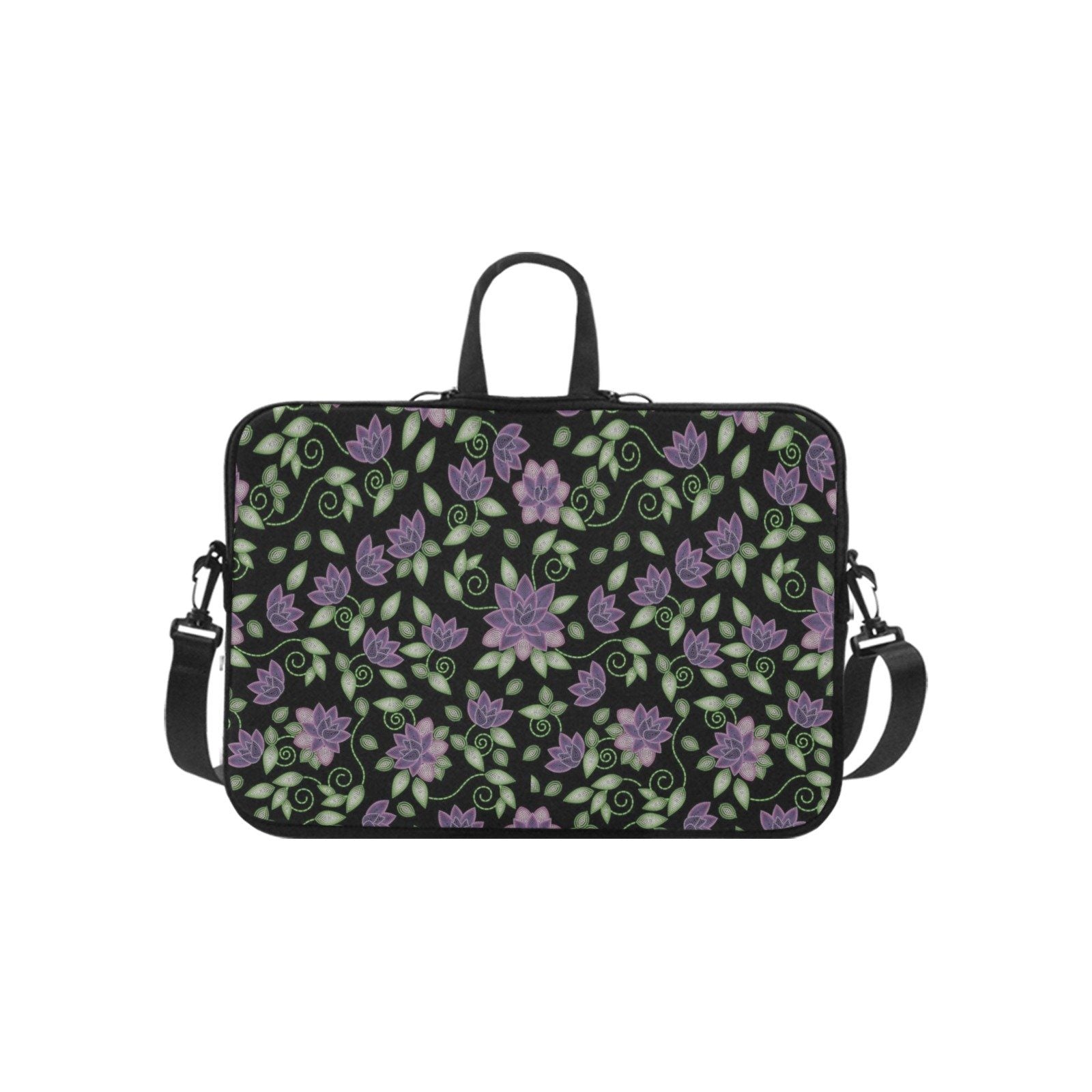 Purple Beaded Rose Laptop Handbags 13" Laptop Handbags 13" e-joyer 