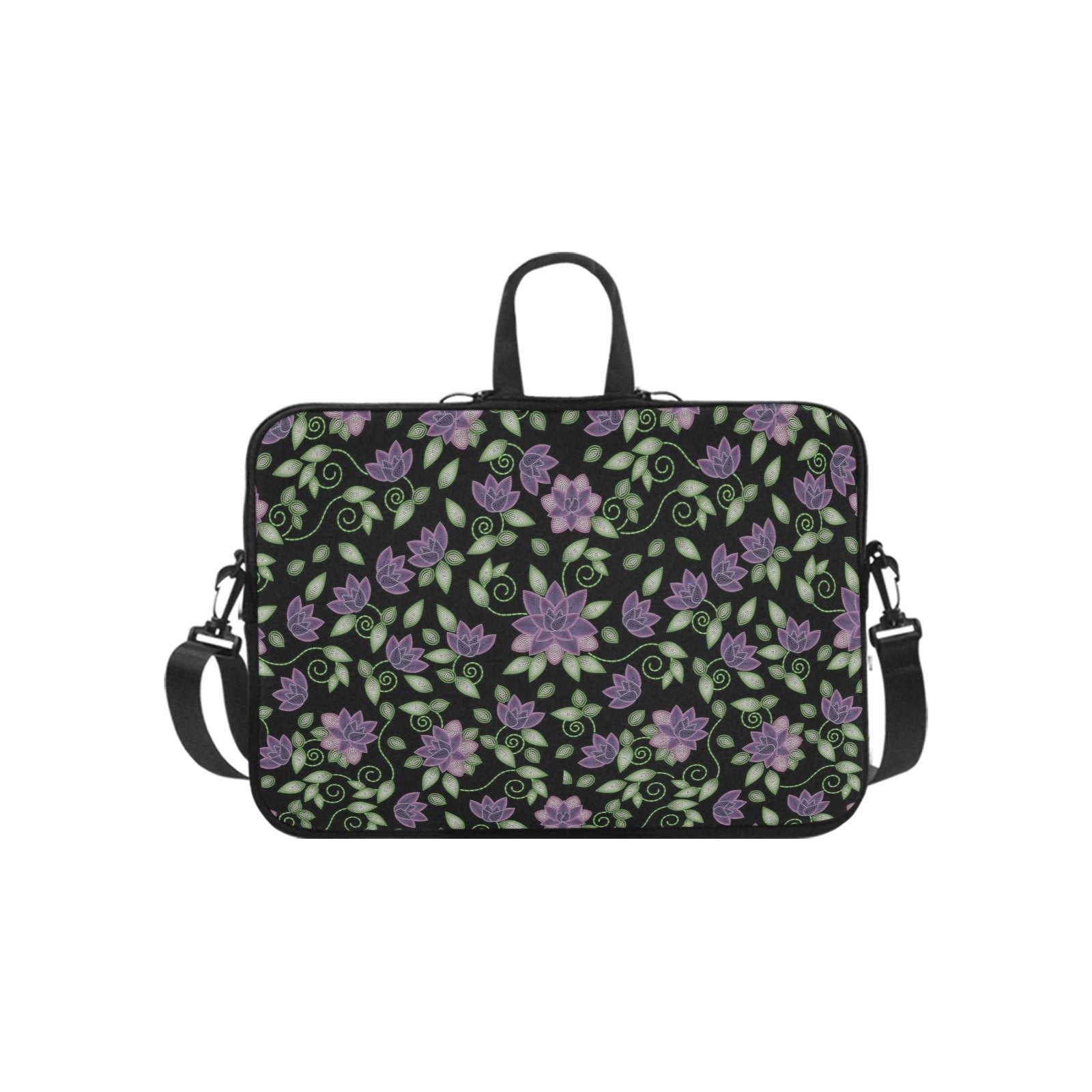 Purple Beaded Rose Laptop Handbags 14" bag e-joyer 